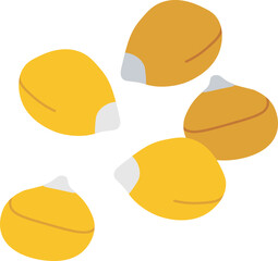 Corn flat icon Cereal crop Agriculture Plants cultivation