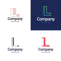 Letter L Big Logo Pack Design Creative Modern logos design for your business