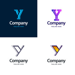 Letter Y Big Logo Pack Design Creative Modern logos design for your business