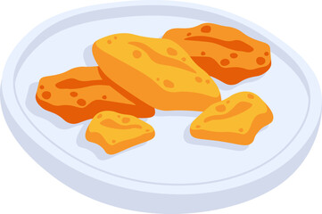 Soy food flat icon Organic healthy snack