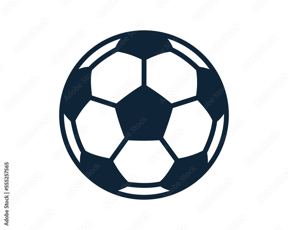 Wall mural Soccer ball icon. Football game ball icons