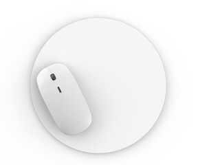 3d illustration - Rounded mouse pad