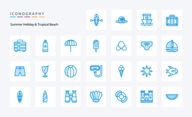 25 Beach Blue icon pack