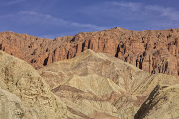 Death Valley National Park's Golden Canyon and Red Cathedral During the Day