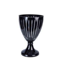 decorative glass vase isolated on white background