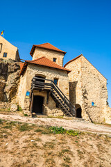 Fototapeta na wymiar Famous Rupea fortress in Transylvania, Romania. Rupea Citadel (Cetatea Rupea)