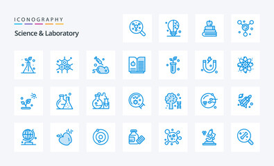 25 Science Blue icon pack