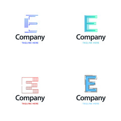 Letter E Big Logo Pack Design Creative Modern logos design for your business