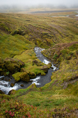 Landscape at Lake Selvallavatn in West Iceland