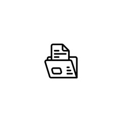 Document search business Outline Icon, Logo, and illustration
