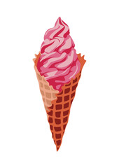 Vector illustration of ice cream