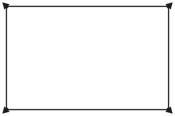 Rectangular of frame border vector 4