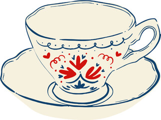 Cup of tea illustration