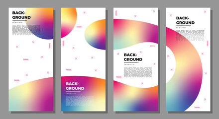 Fototapeta premium Abstract background template copy space for poster, banner, leaflet, booklet, brochure, or flyer