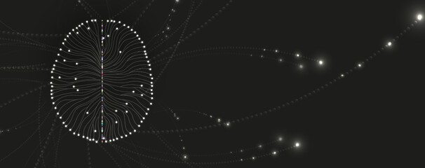 Conceptual technology illustration of artificial intelligence