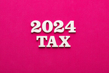 Payment of taxes for the year 2024 - Title in white letters