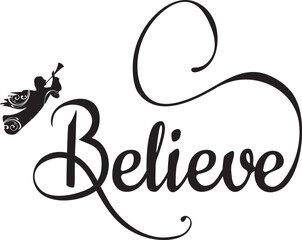 Vector Illustration Believe
