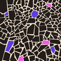 tradicional pattern floor from sao paulo black purple pink 