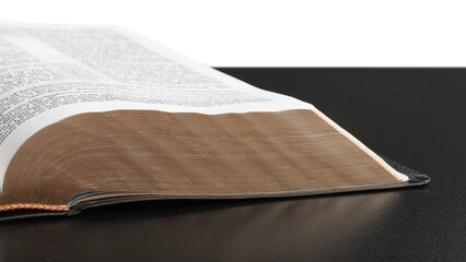 Open Holy bible book, religious concept