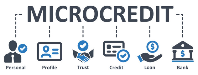 Microcredit icon - vector illustration . microcredit, personal, profile, trust, credit, loan, interest, bank, payment, credit card, infographic, template, concept, banner, pictogram, icon set, icons .