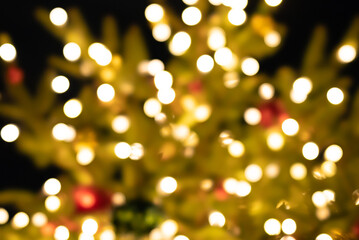 イルミネーション・クリスマス・ボケ・背景素材