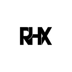 rhx letter initial monogram logo design