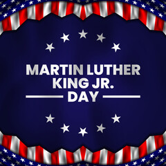 Fototapeta na wymiar Martin Luther King JR Day for banners, posters, greeting cards and more