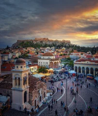 Fotobehang Athens, monastiraki square during sunset  © johngeorgiou