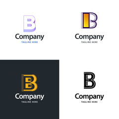 Letter B Big Logo Pack Design Creative Modern logos design for your business