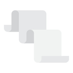 Paper long scroll. Sticker sheet. Advertising banner. Vector illustration. Stock image.