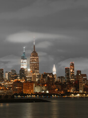 city at night skyscrapers famous New York 2023