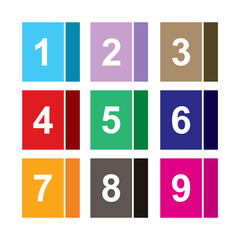 Number icon vector illustration. Infographic number icon vector. number icon vecto
