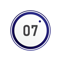 Number icon vector illustration. Infographic number icon vector. number icon vecto