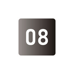 Number icon vector illustration. Infographic number icon vector. number icon vecto