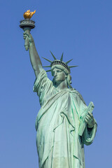 Fototapeta premium The Statue of Liberty (La Liberté éclairant le monde), Liberty Island, New York City, United States.