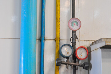 Pressure gauges used in industrial plants