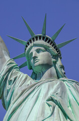 The Statue of Liberty (La Libert&eacute; &eacute;clairant le monde), Liberty Island, New York City, United States.