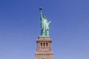 Obraz na płótnie Canvas The Statue of Liberty (La Liberté éclairant le monde), Liberty Island, New York City, United States.
