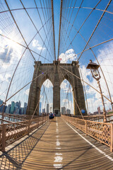 Fototapeta premium Brooklyn Bridge and Manhattan skyline, New York City, United States.