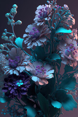 Fototapeta na wymiar Beautiful purple flower