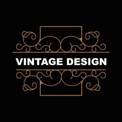 Retro Vintage Design, Luxurious Minimalist Vector Ornament Logo, With Mandala And Batik Style, Product Brand Illustration, Invitation, Banner, Fashion