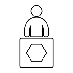 Speaker, spoke, spokesperson icon