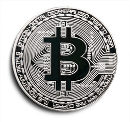 Physical version of Silver cryptocurrency Bitcoin