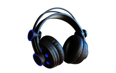 Fototapeta na wymiar Headphones 3d rendering design for product mockup purposes