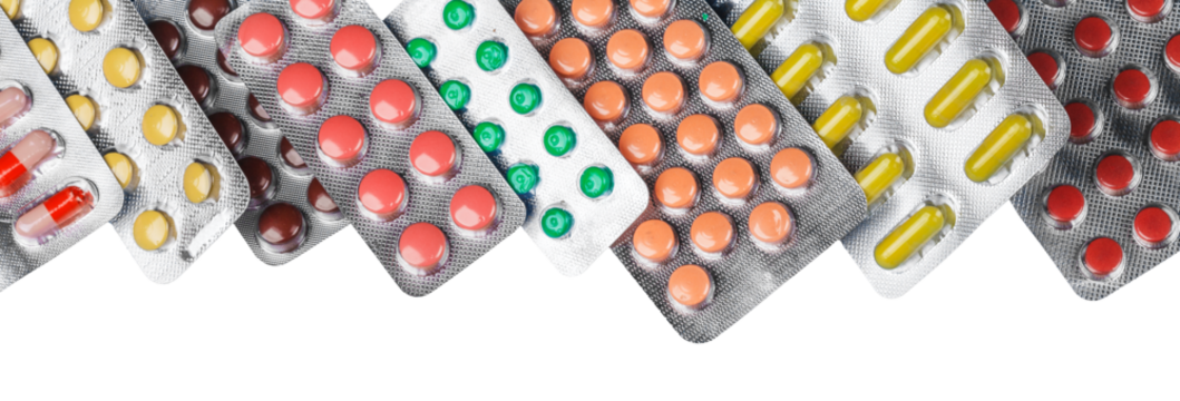 Medication, health, care medical pills in a blister