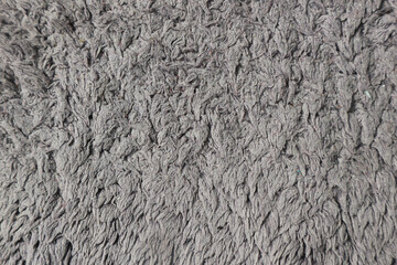 Fototapeta premium close-up shot of grey abstract fur background or textured
