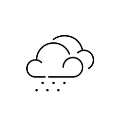 Hail heavy ice rain weather forecast. Pixel perfect, editable stroke line icon