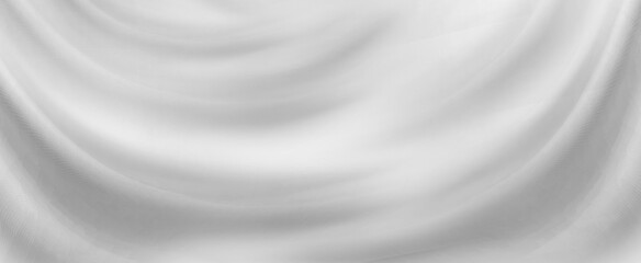 white cloth background abstract with soft waves