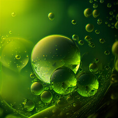 Fresh vegetal green sap background ideal for biology and plant related backdrops