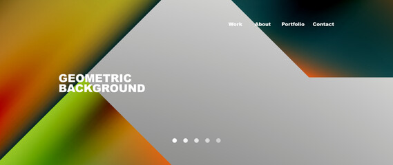 Geometric abstract background, line with fluid colors. Vector Illustration For Wallpaper, Banner, Background, Card, Book Illustration, landing page